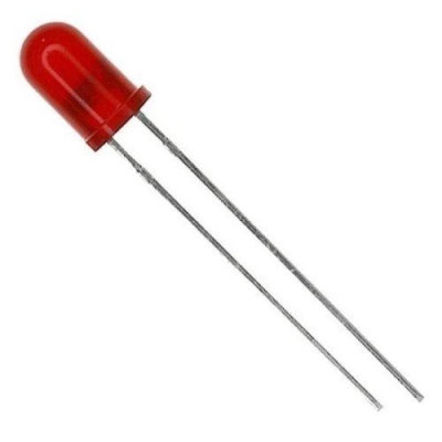 LED Difuso 5mm Vermelho