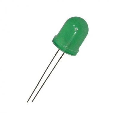 LED Difuso 10mm Verde